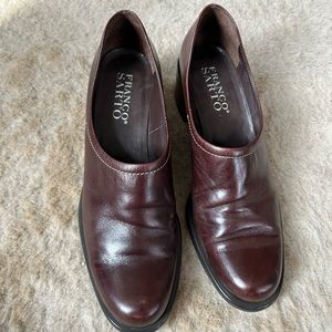Franco sarto short leather booties size 9 EUC